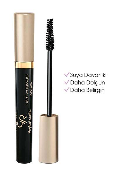 Golden Rose Perfect Lashes Great Waterproff Mascara-Black-Suya Dayankl Maskara