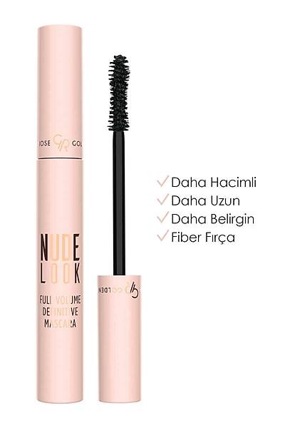 Golden Rose Nude Look Full Volume Definitive Mascara-Black-Hacim Veren Maskara