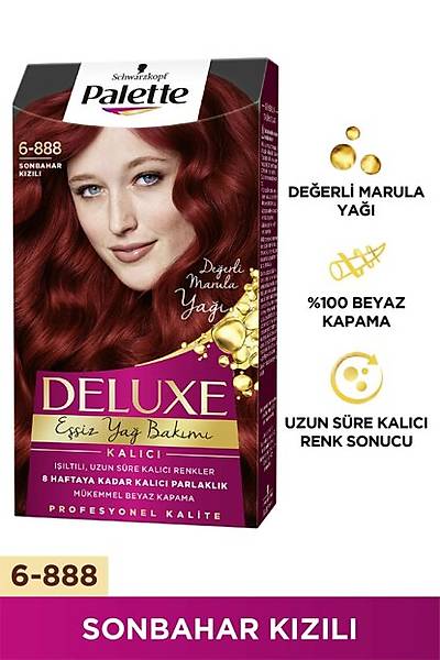 Palette Deluxe 6-888 Sonbahar Kzl Sa Boyas