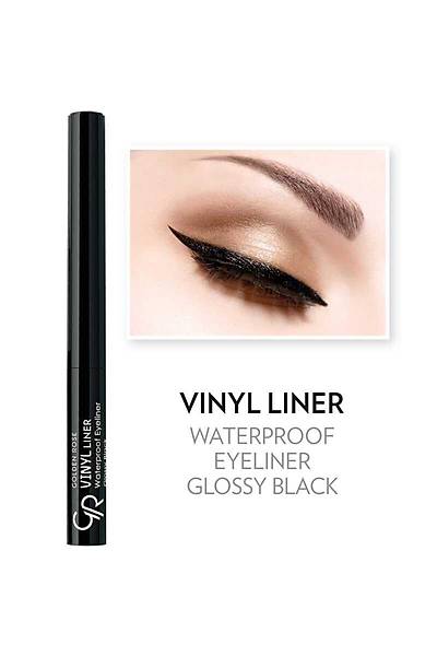 Golden Rose Vinyl Liner Waterproof Eyeliner-Black-Suya Dayankl Eyelner