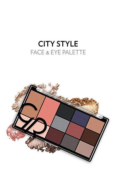 Golden Rose City Style Face&Eye Palette-02 Smokey-Makyaj Paleti