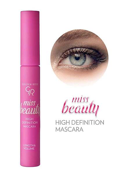 Golden Rose Miss Beauty High Definition Mascara-Black-Hacim Veren Maskara