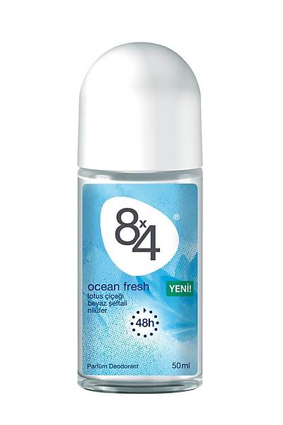 8x4 Ocean Fresh Kadn Roll-On 50ml