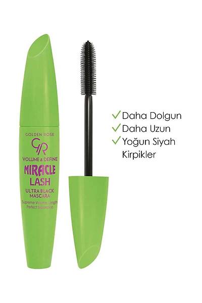 Golden Rose Volume&Define Miracle Lash Ultra Black Mascara-Black-Hacim Veren Maskara