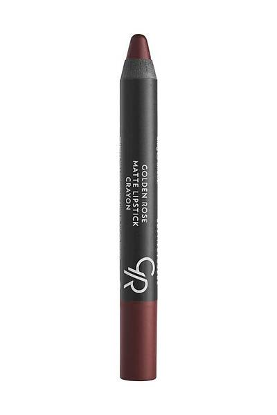 Golden Rose Matte Lipstick Crayon-01 Chocolate Brown-Mat Kalem Ruj