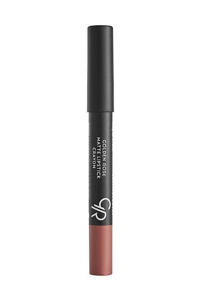 Golden Rose Matte Lipstick Crayon-14 Dark Beige-Mat Kalem Ruj