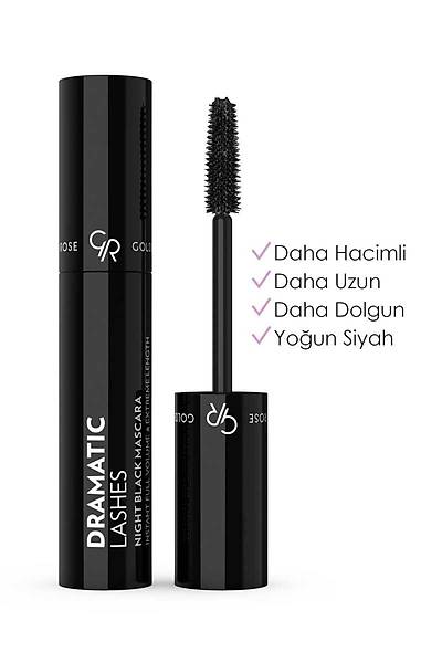 Golden Rose Dramatic Lashes Night Black Mascara-Black-Hacim Veren Maskara