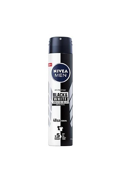 Nivea Men Black & White Invisible Original Erkek Deodorant 200ml