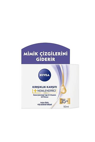 Nivea Krklk Kart + Nemlendirici 35+ Yaa zel Yz Bakm Kremi 50ml