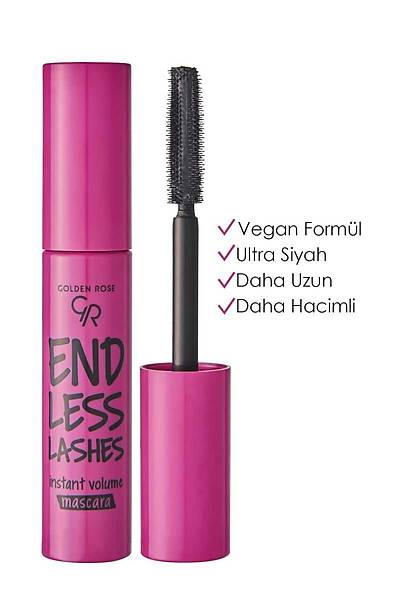 Golden Rose Endless Lashes Mascara-Black-Kvrm Veren Maskara