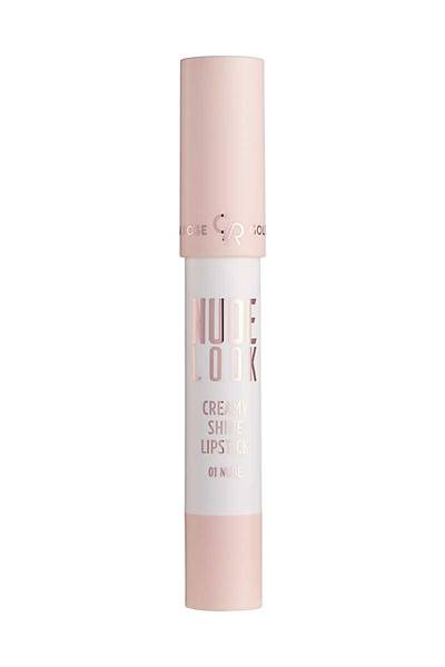 Golden Rose Nude Look Creamy Shine Lipstick-01 Nude-Kalem Ruj