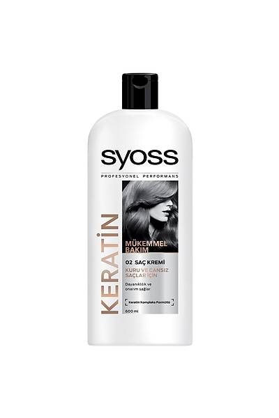 Syoss Keratin Kuru ve Cansz Salar in Sa Kremi 550 ml