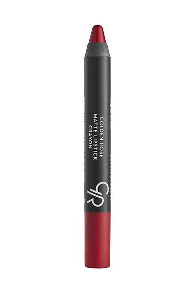 Golden Rose Matte Lipstick Crayon-23 Red Dose-Mat Kalem Ruj