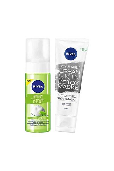 Nivea Urban Skin Detox Yz Ykama Kp 150 Ml + Soyulabilir Urban Skin Detox Maske