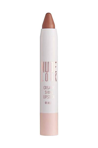 Golden Rose Nude Look Creamy Shine Lipstick-01 Nude-Kalem Ruj