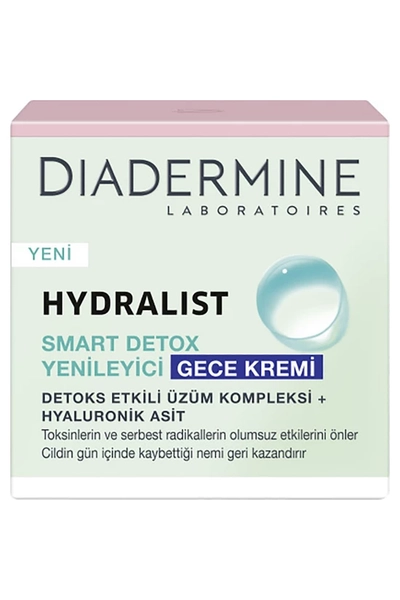 Diadermine Hydralist Smart Detox Yenileyici Gece Kremi 30ml