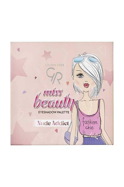 Golden Rose Miss Beauty Eyeshadow Palette-02 Nude Addict-Far Paleti