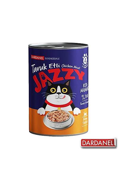 Dardanel Jazzy Tavuk Etli Kedi Konservesi 400gr