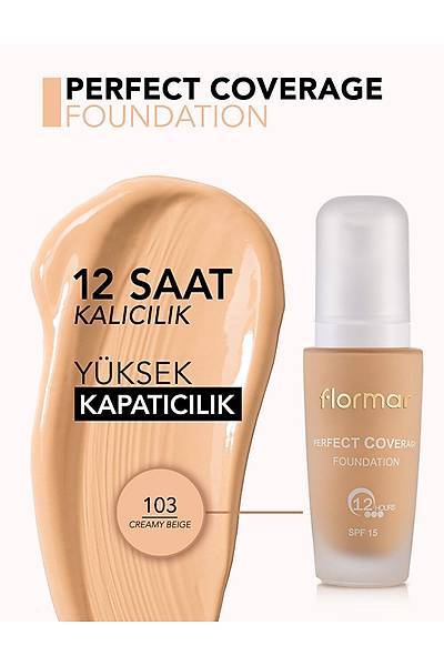 Perfect Coverage Foundation Creamy Beige Fondten 103