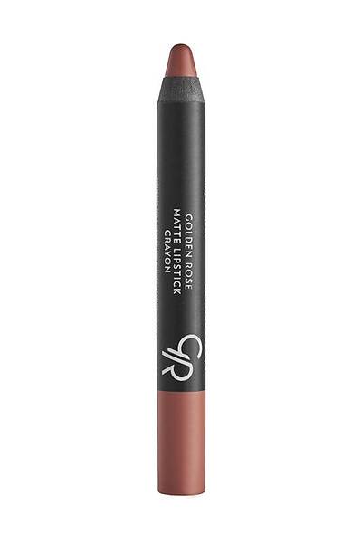 Golden Rose Matte Lipstick Crayon-14 Dark Beige-Mat Kalem Ruj