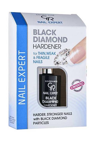 Golden Rose Nail Expert-01 Black Diamond Hardener-Trnak Sertletirici Oje