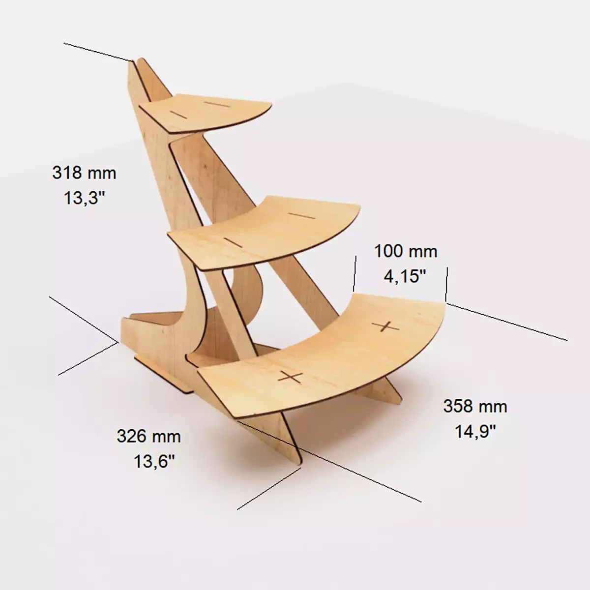 Round-Step 3 Katl� Yuvarlak Stand �l��leri