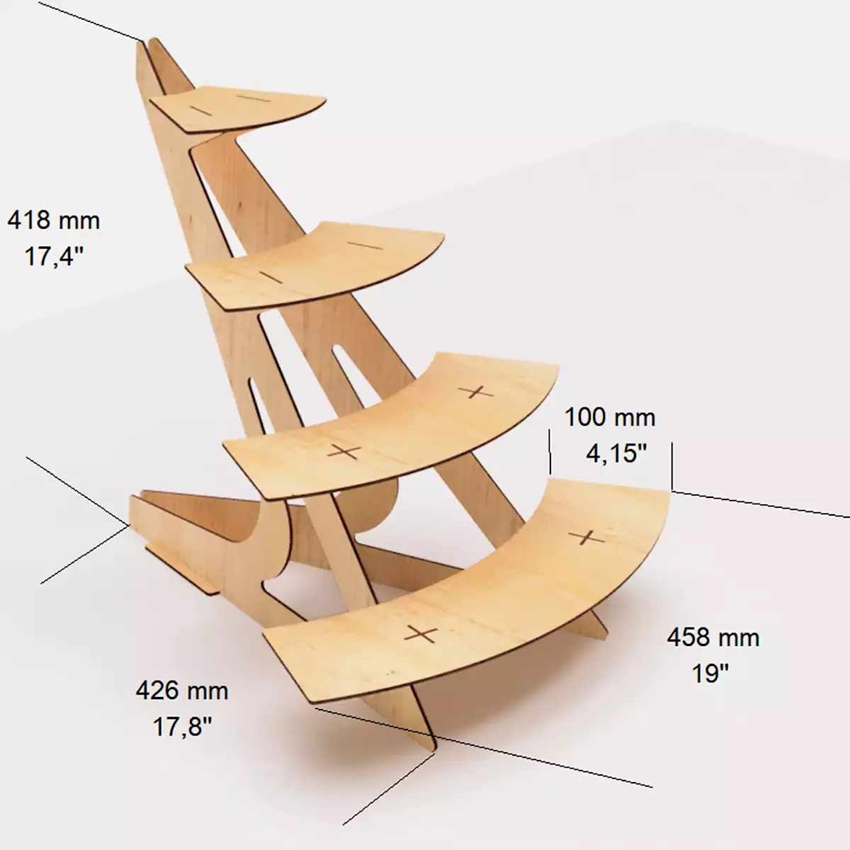 Round-Step 4 Katl� Yuvarlak Stand �l��leri