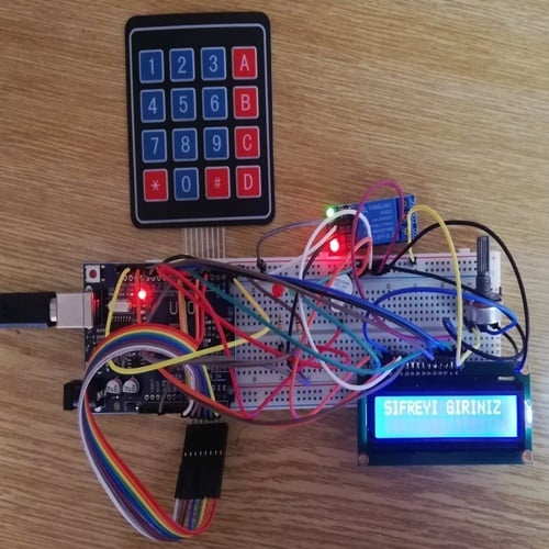 Arduino Şifreli Kapı Kilit Sistemi Projesi