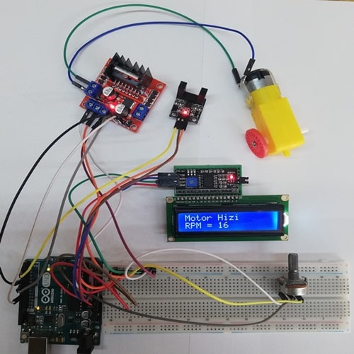 Arduino motor hız ölçüm projesi
