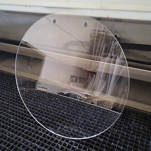 Kapı Süsü Pleksi 3mm Şeffaf 30cm Çapında