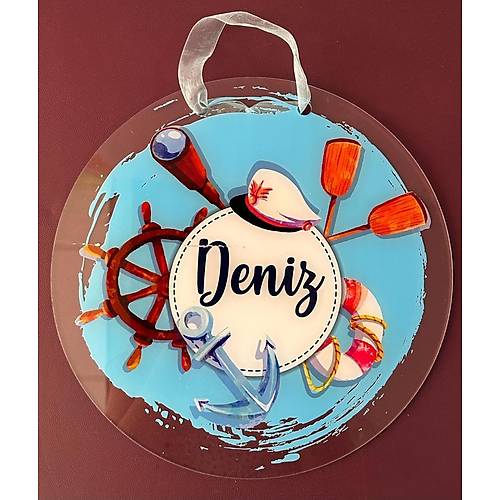 Kapı Süsü Pleksi 3mm Şeffaf 30cm Çapında
