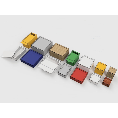 Ahşap Kutu Kayar Kapak 200x100x50mm