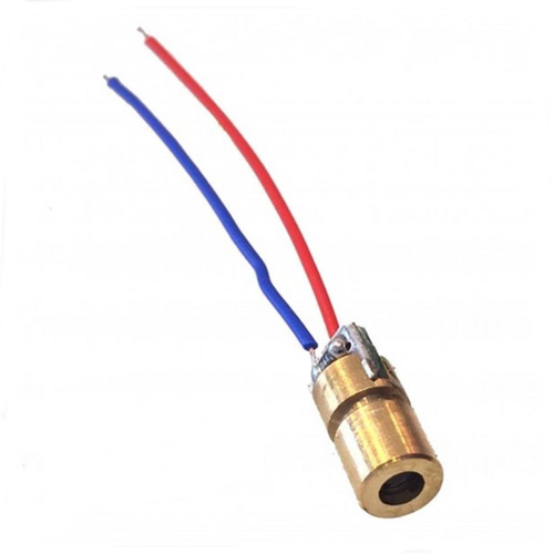 Kırmızı Lazer Diyot Modülü - 650nm 6mm 3V 5mW