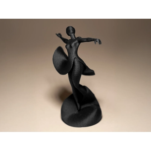 Balerin Biblo Heykel Figür Dekor Dokulu Model 3D