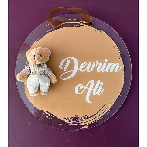 Kapı Süsü Pleksi 3mm Şeffaf 30cm Çapında