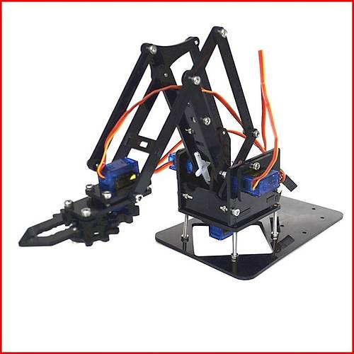 Arduino Robot Kol Kiti (Lazer Kesim Vidalar Dahil-Demonte)