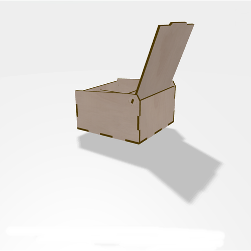 Ahşap Bölmeli Kutu 110x110x60mm