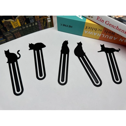 Kitap Ayracı Çeşitli Kedi Model 5 Adet