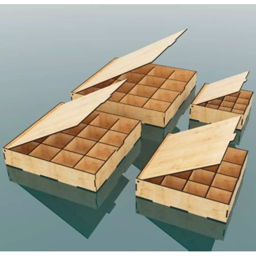 Ahap Blmeli Kutu 200x200x50