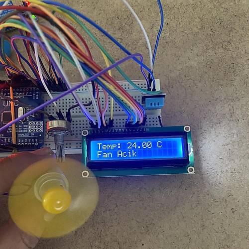 Arduino Termostat Sıcaklık Fan Kontrol Projesi (Proje 16)