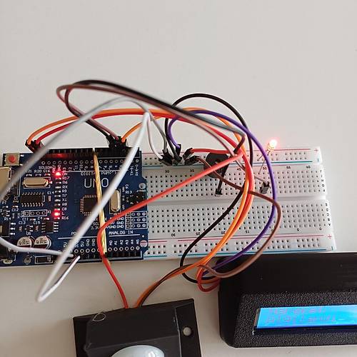 Arduino PIR Sensr Hareket Alglama Projesi V2