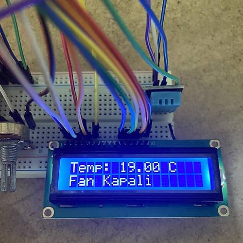 Arduino Termostat Sýcaklýk Fan Kontrol Projesi (Proje 16)