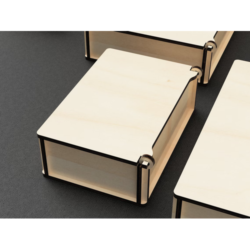 Alr Kapak Ahap Kutu 290x90x30mm