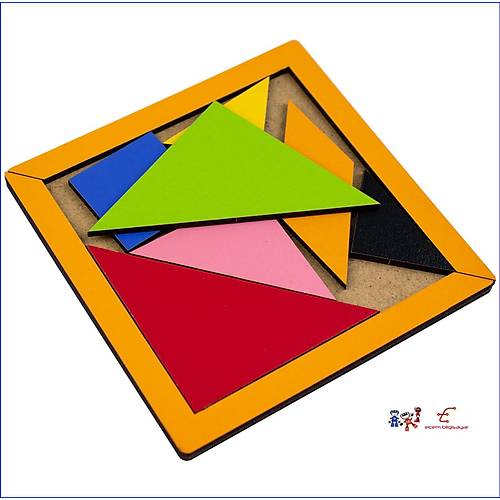 Ahap Tangram zeka oyunu 18cm x 18cm