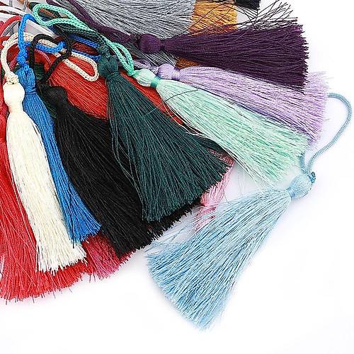 �p P�sk�l (Renk Se�ilebilir) 7 cm Polyester Anahtarl�k ve Tak� Yap�m� ��in Dekoratif P�sk�l