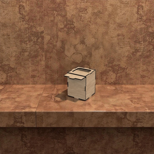 Ahap Kutu Kayar Kapak 80x80x100mm