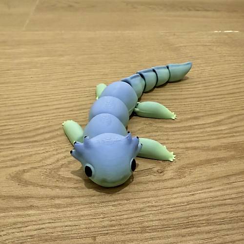 Boyanabilir Esnek Axolotl Tm Paralar Hareketli