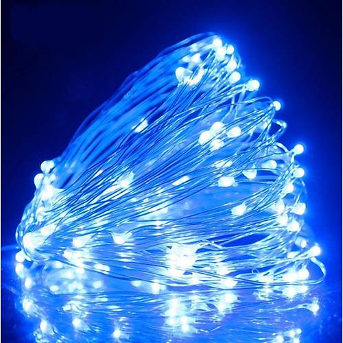 3 Mt Mavi Peri Led Pilli Tel Led