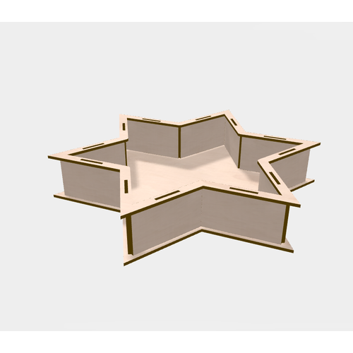 Alr Kapak Yldz Kutu 250mm x 50mm x 2287mm