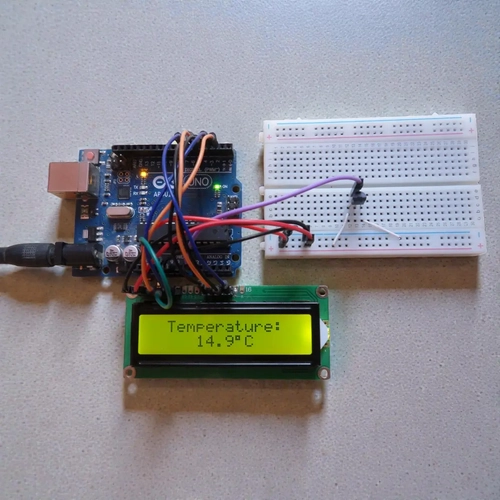 Arduino LM35 Hassas S�cakl�k �l��m Seti (16x2 LCD Ekranl�)